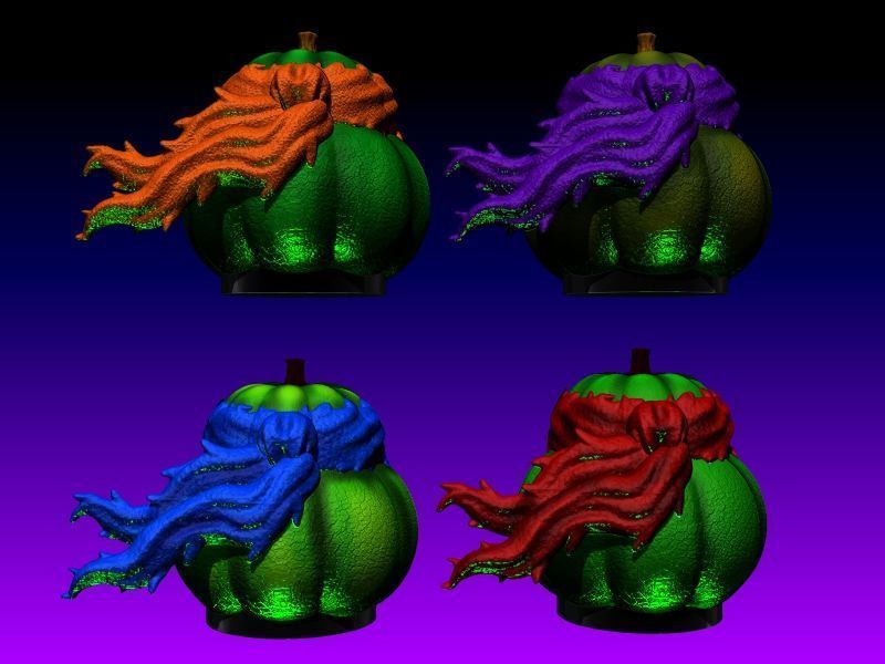 NINJA TURTLES TORTUGAS NINJAS TMNT PUMPKIN HALLOWEEN DECO TERROR 3D print model_2