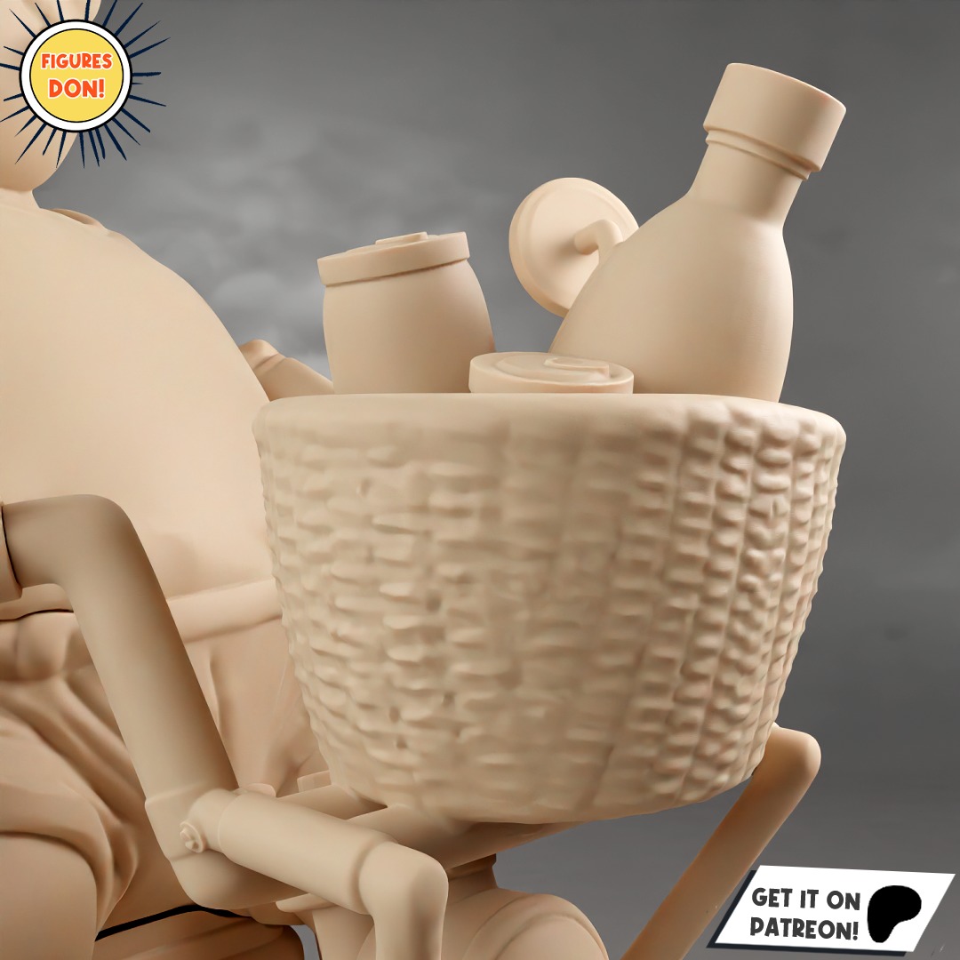 Arale and Senbei - Dr Slump 3D print model_4