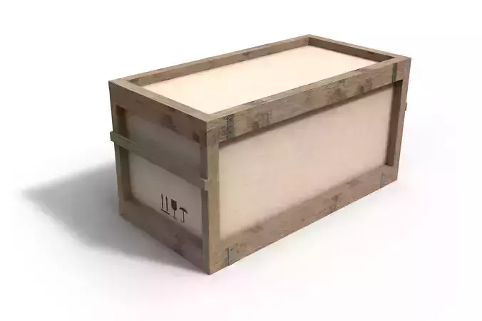 Wooden Crate 3D