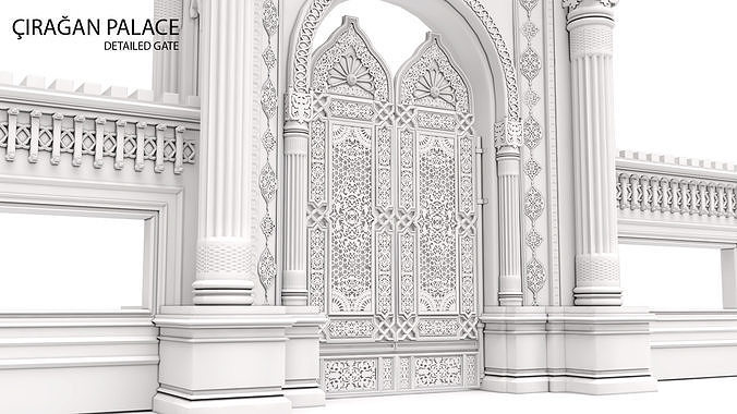 Ciragan Palace Outdoor Gate TURKIYE istanbul  3D model