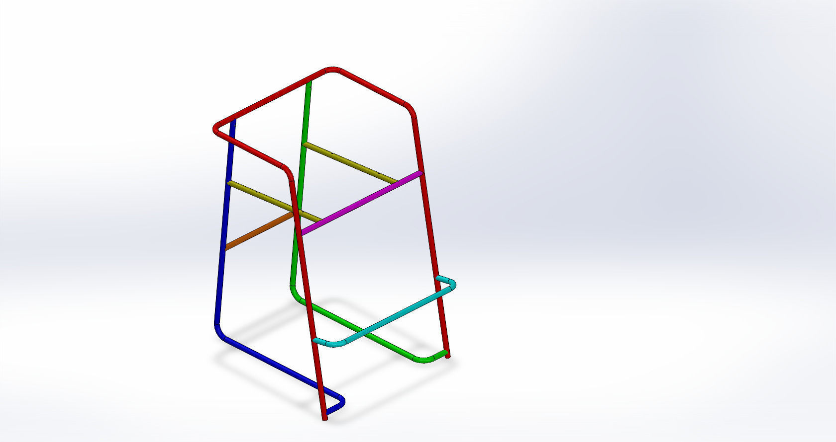 Metal Chair 3D model_2