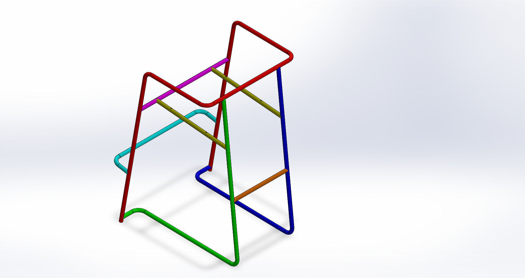 Metal Chair 3D model_4