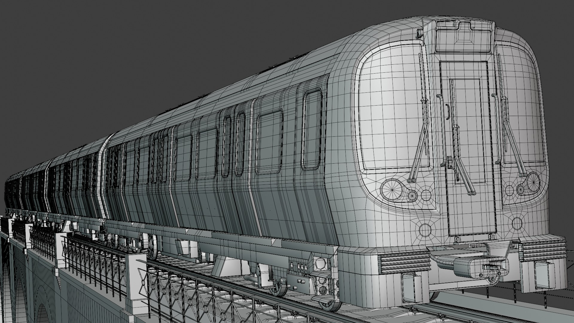 London underground viaduct 3D model_2