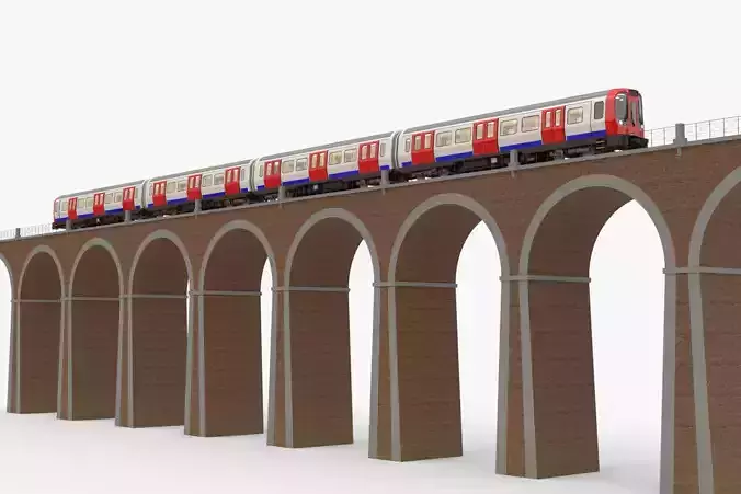 London underground viaduct 3D model