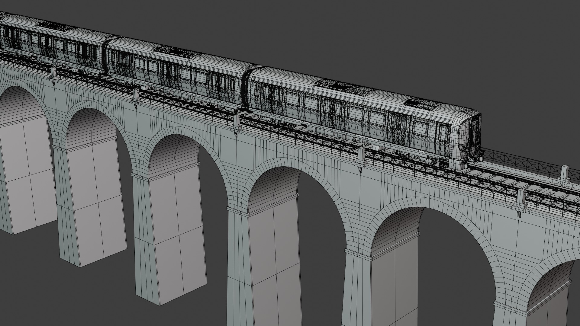 London underground viaduct 3D model_8