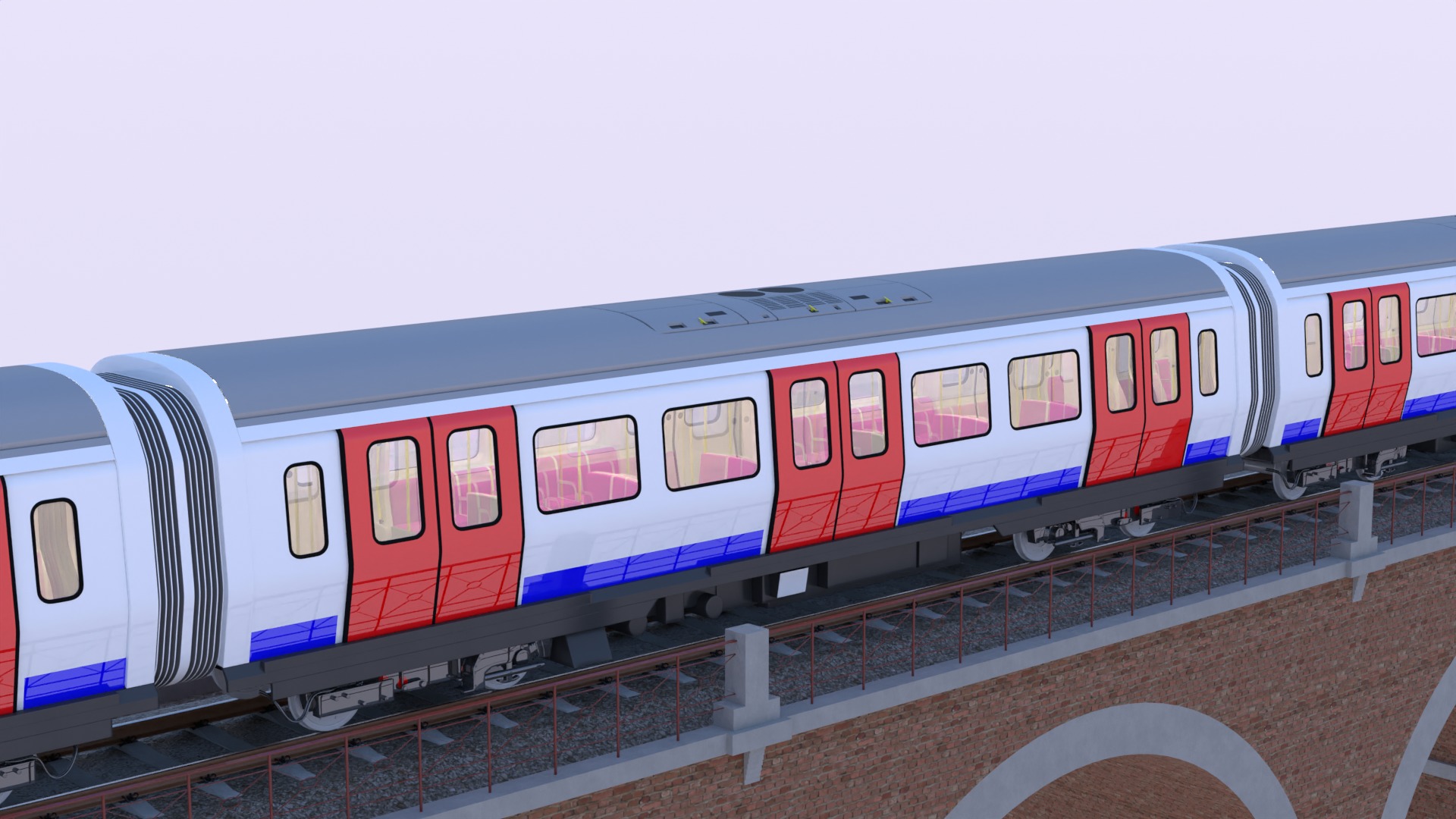 London underground viaduct 3D model_13