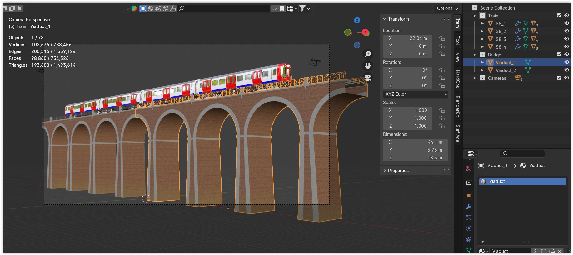 London underground viaduct 3D model_16