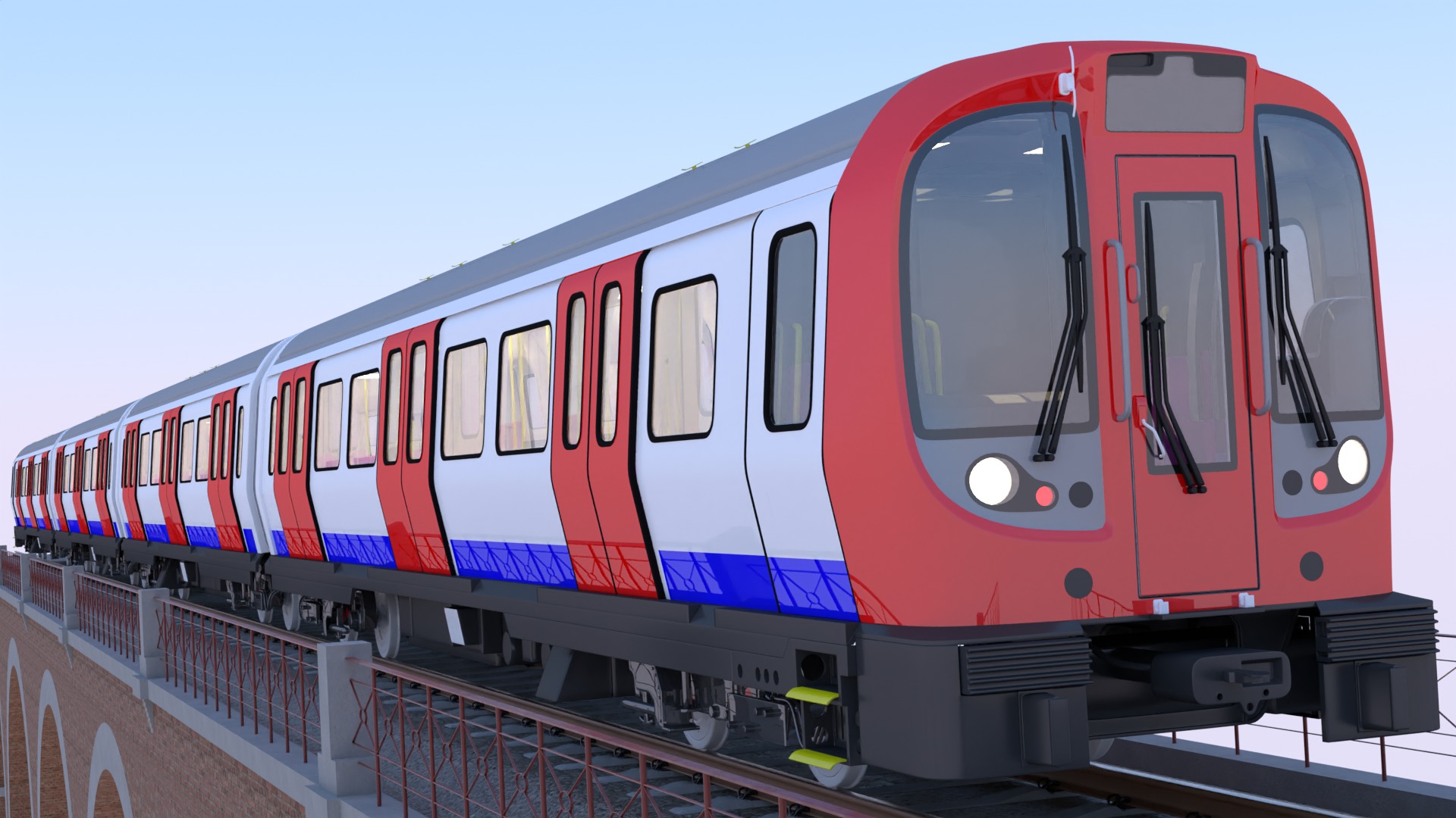 London underground viaduct 3D model_1