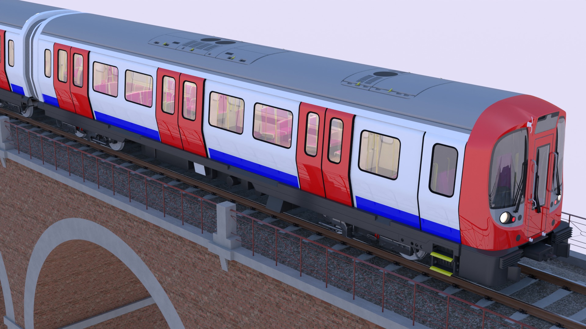 London underground viaduct 3D model_4