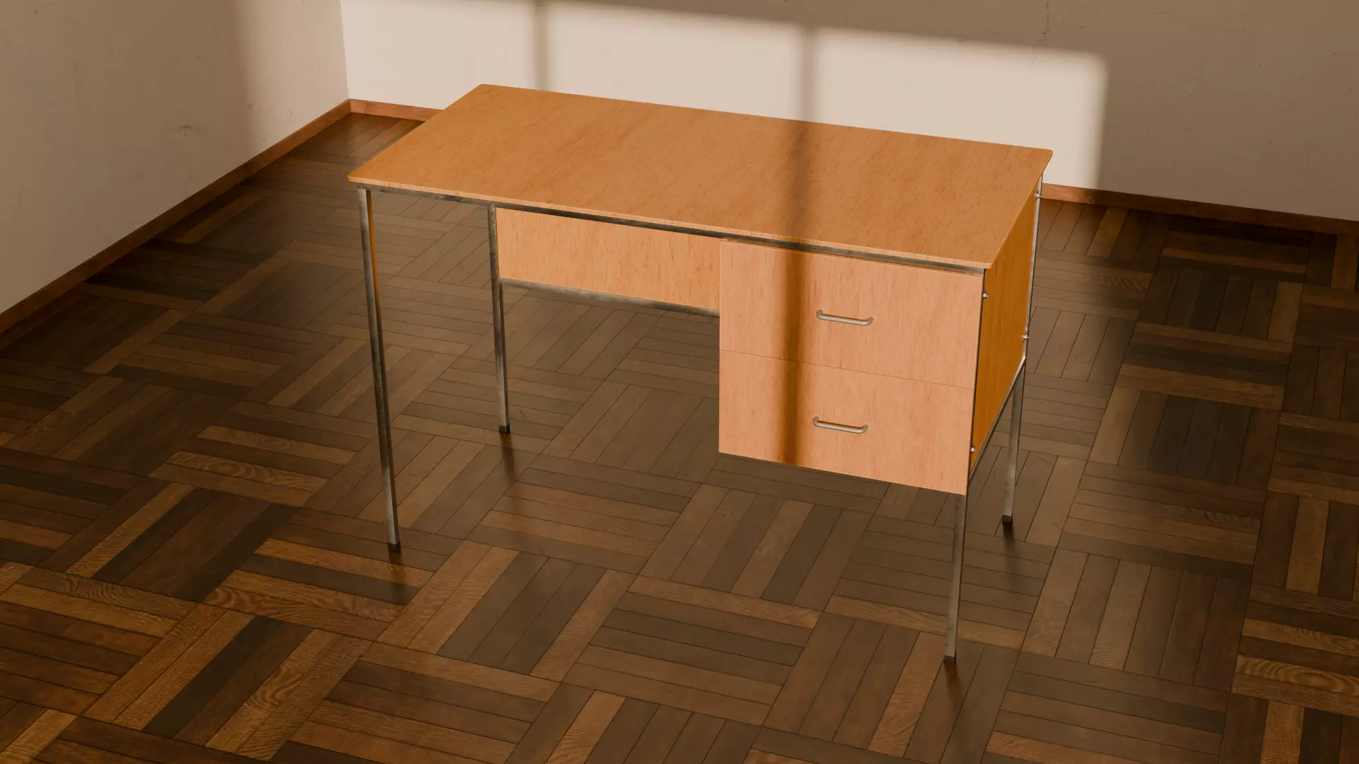 Teachers School Desk Classroom Low-poly 3D model