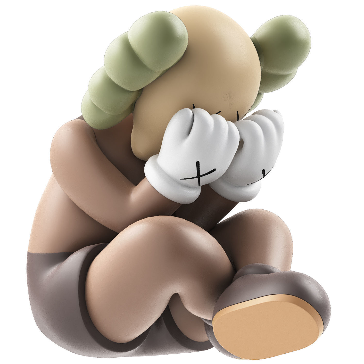 kaws separated vinyl figures collection 3D model_2