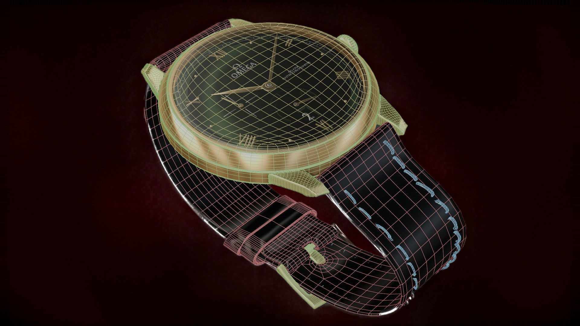 Realistic Omega Watch 3D model_9