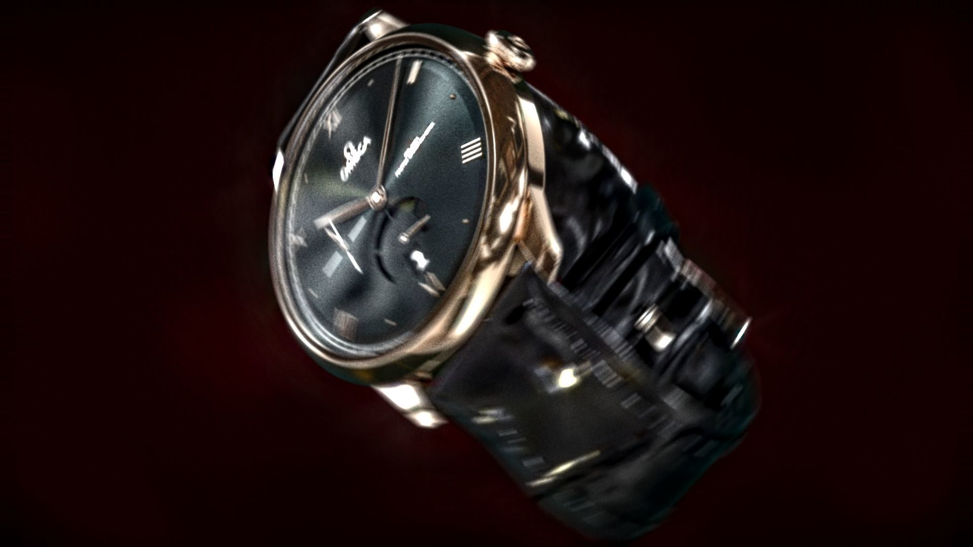 Realistic Omega Watch 3D model_6