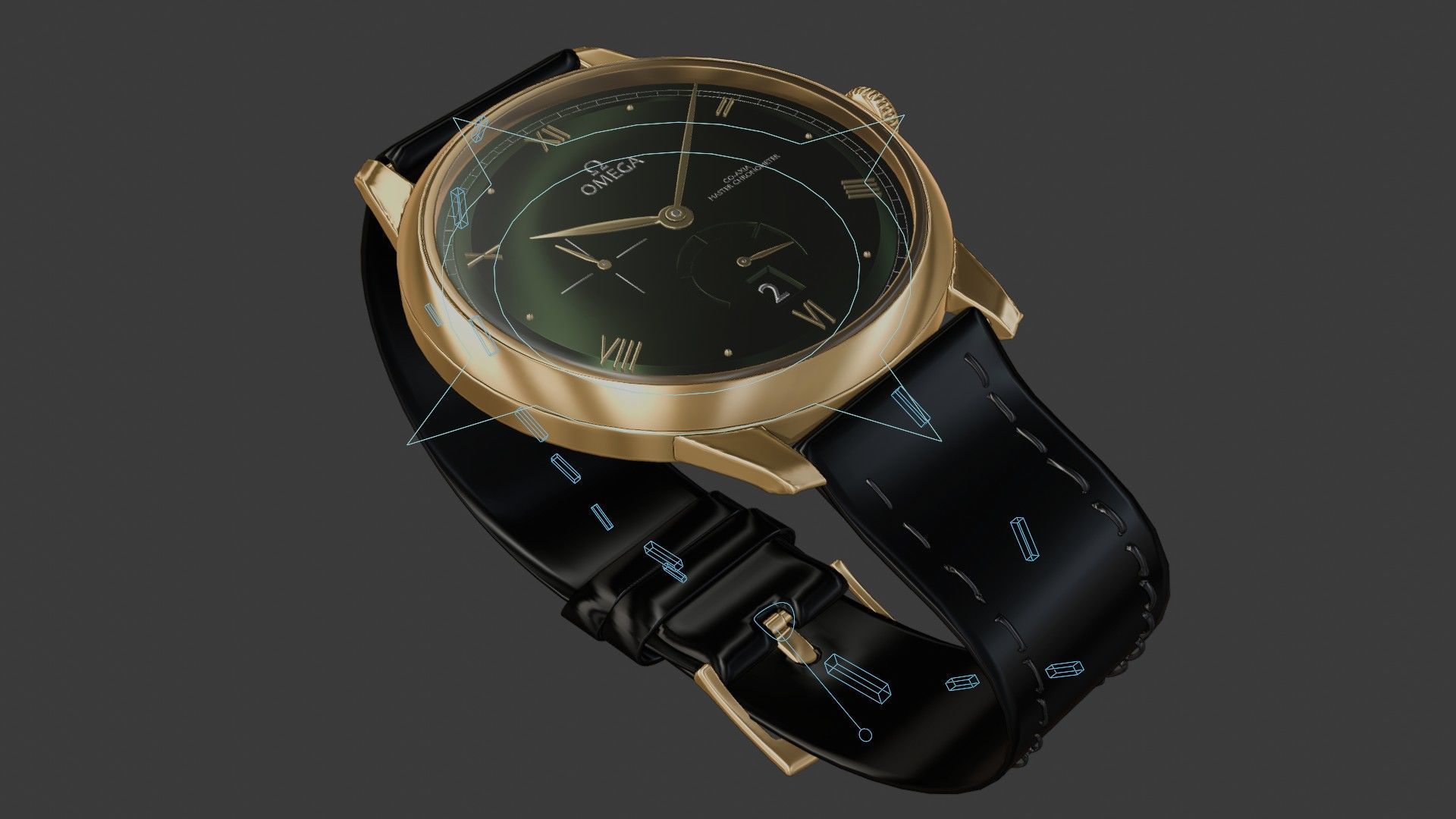 Realistic Omega Watch 3D model_18