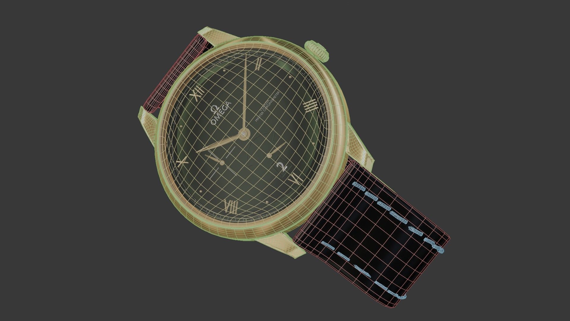 Realistic Omega Watch 3D model_10
