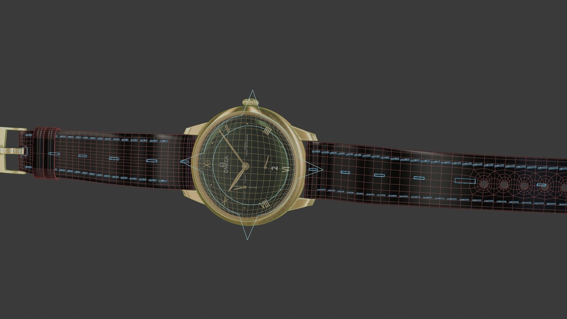 Realistic Omega Watch 3D model_28