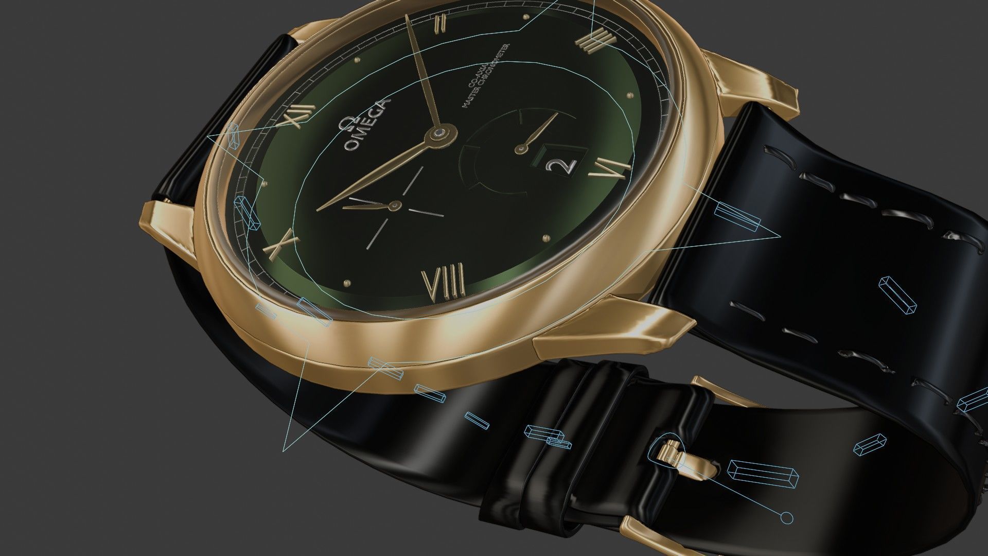 Realistic Omega Watch 3D model_24