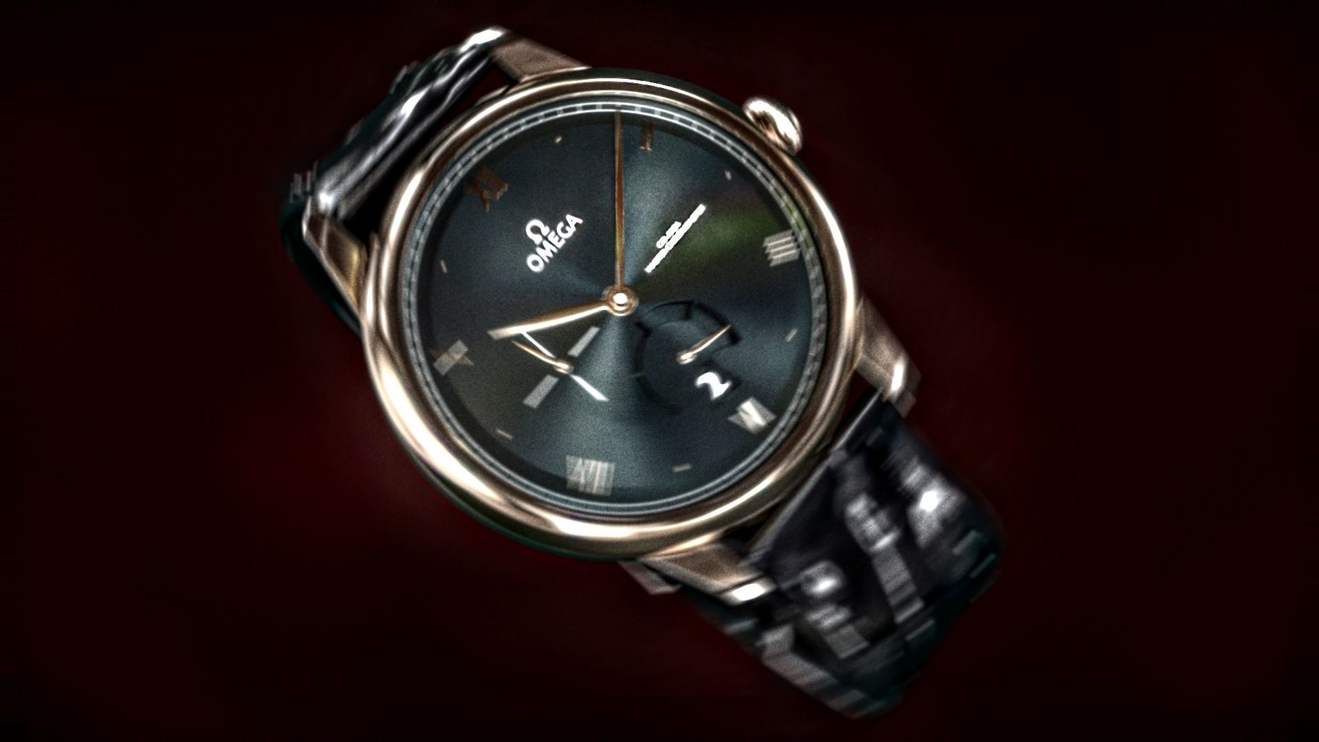 Realistic Omega Watch 3D model_5
