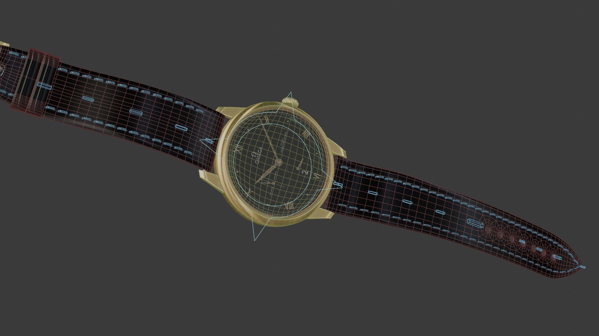 Realistic Omega Watch 3D model_30