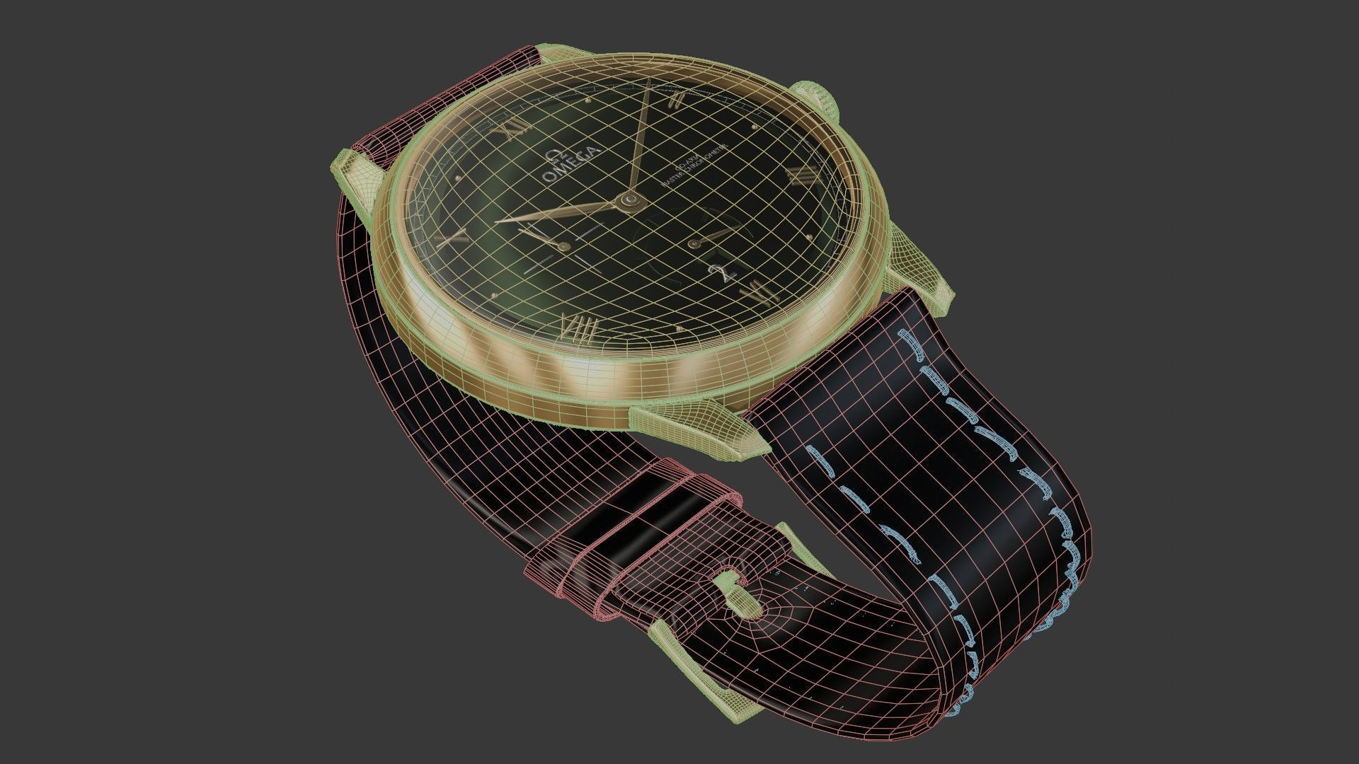 Realistic Omega Watch 3D model_12
