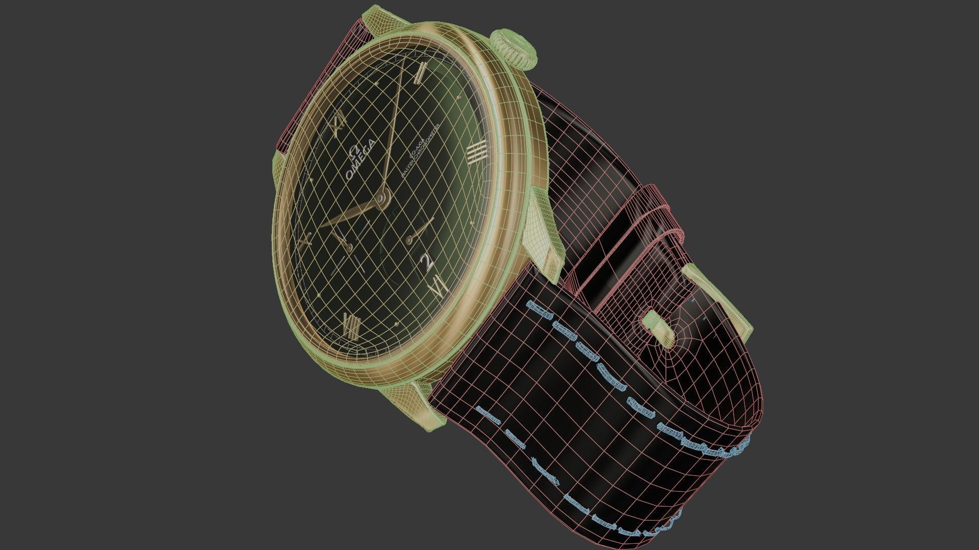 Realistic Omega Watch 3D model_15