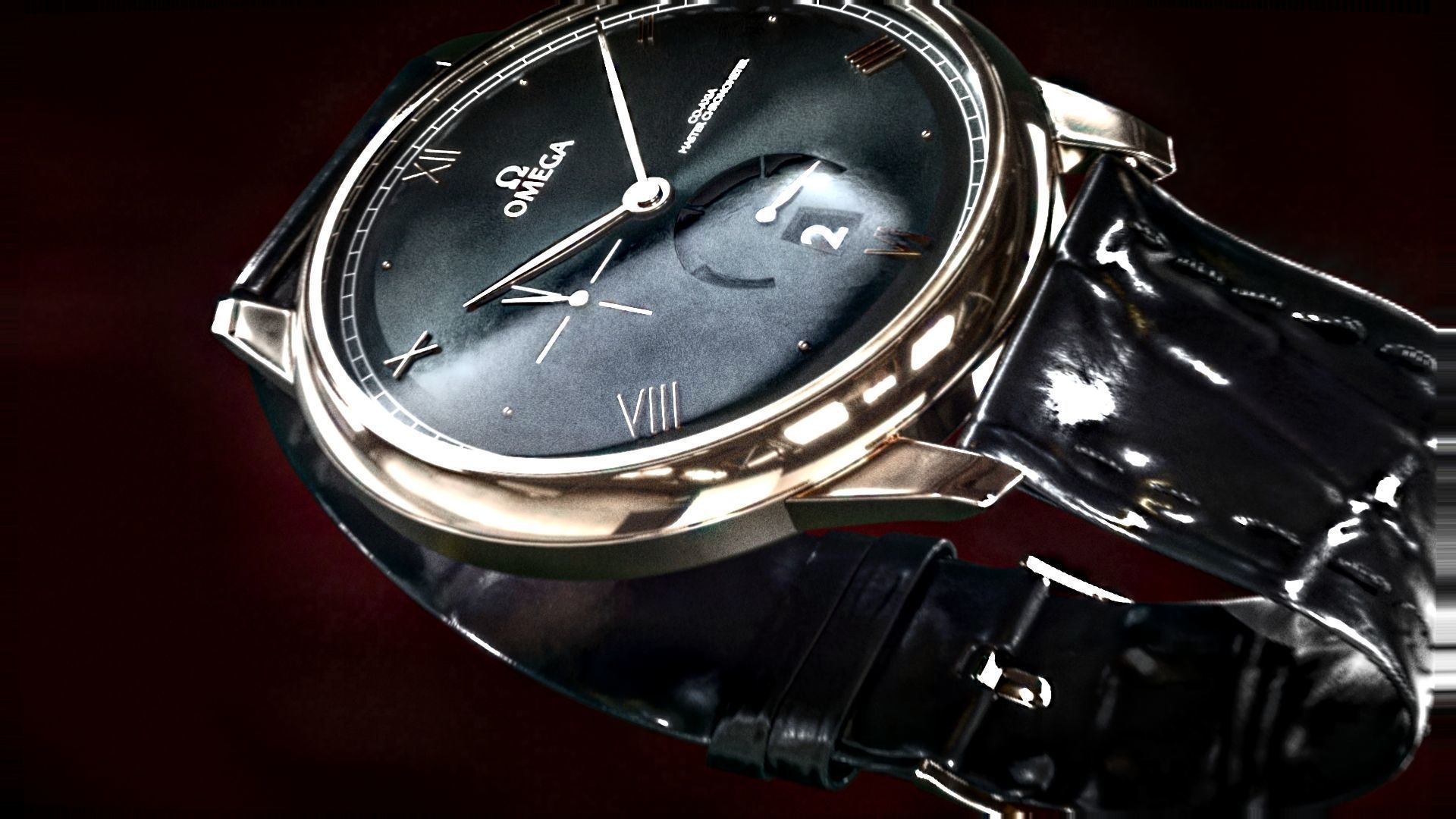 Realistic Omega Watch 3D model_3