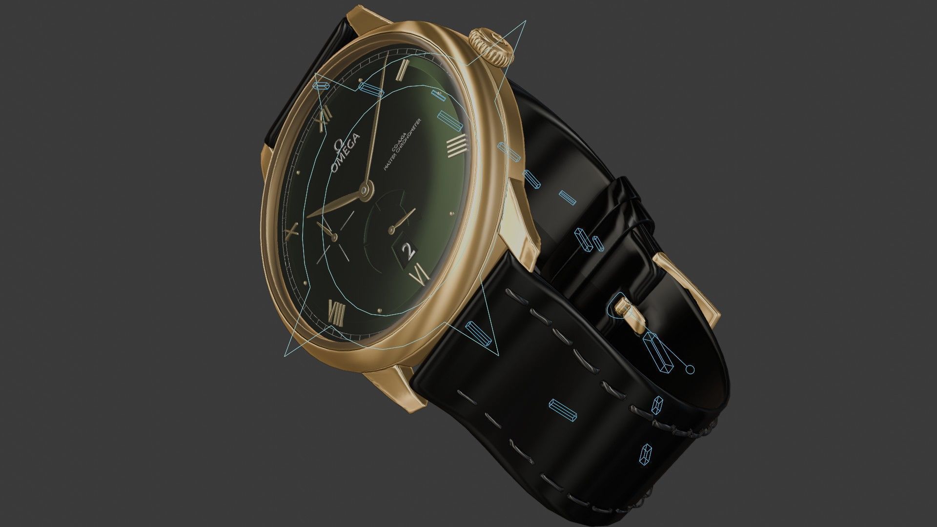Realistic Omega Watch 3D model_19