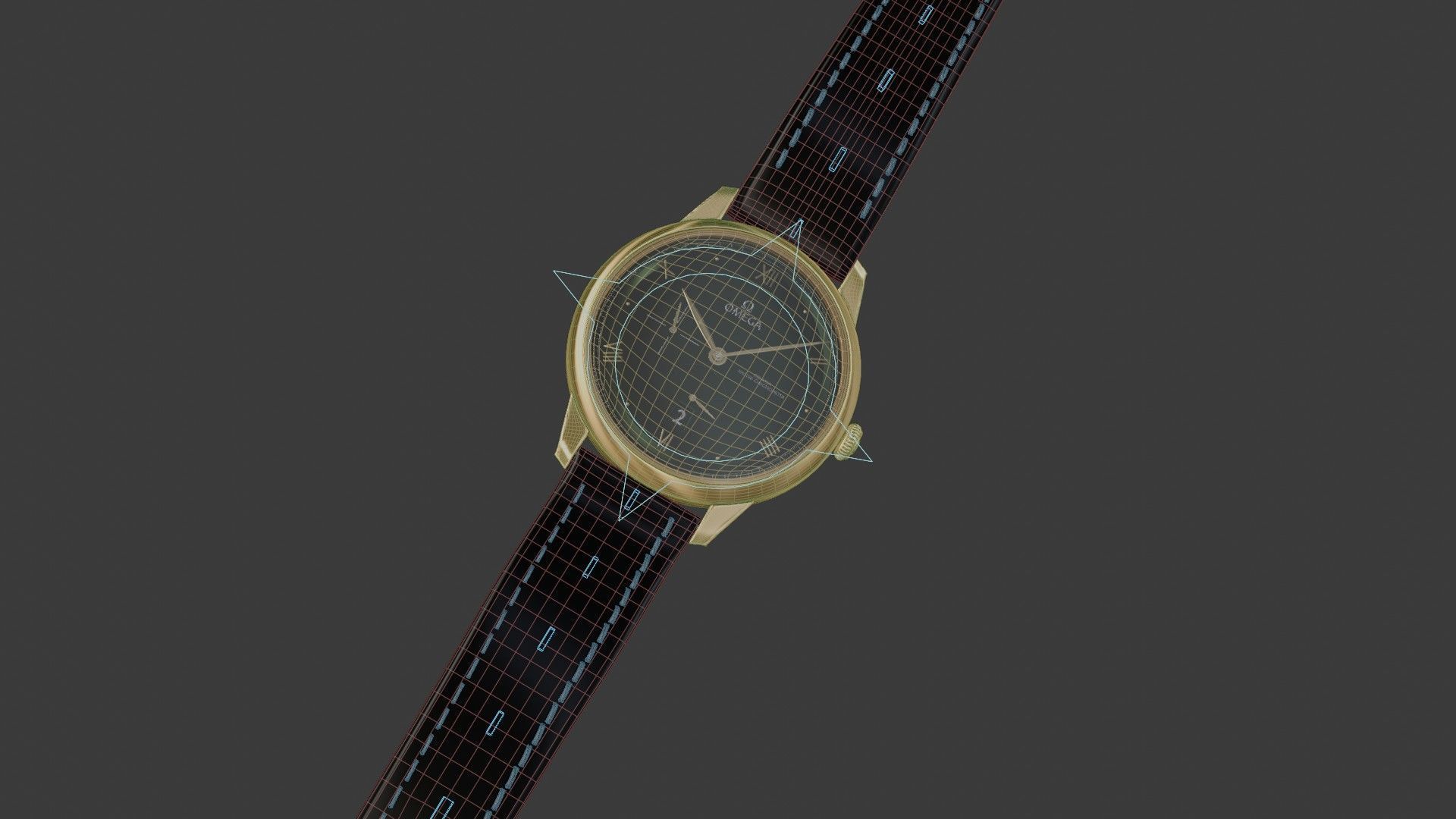 Realistic Omega Watch 3D model_27