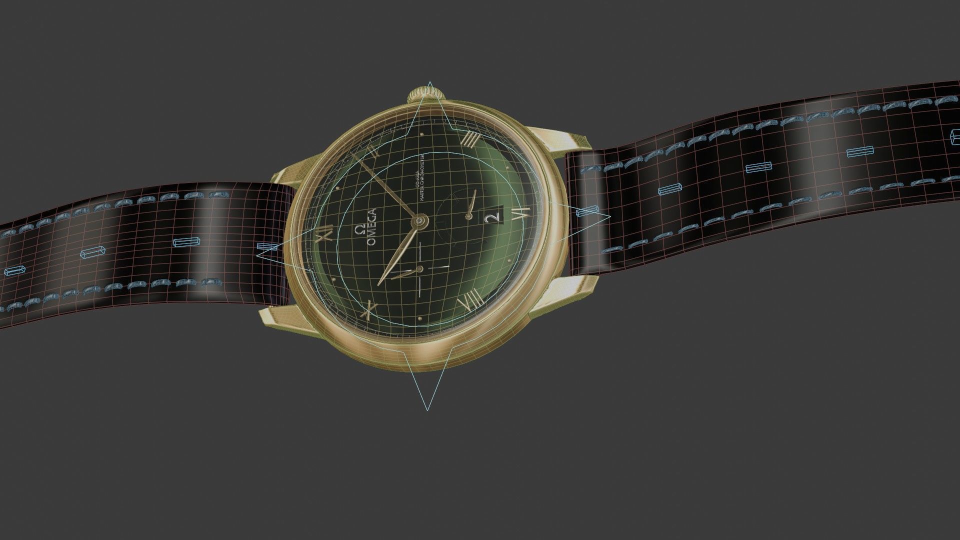Realistic Omega Watch 3D model_31