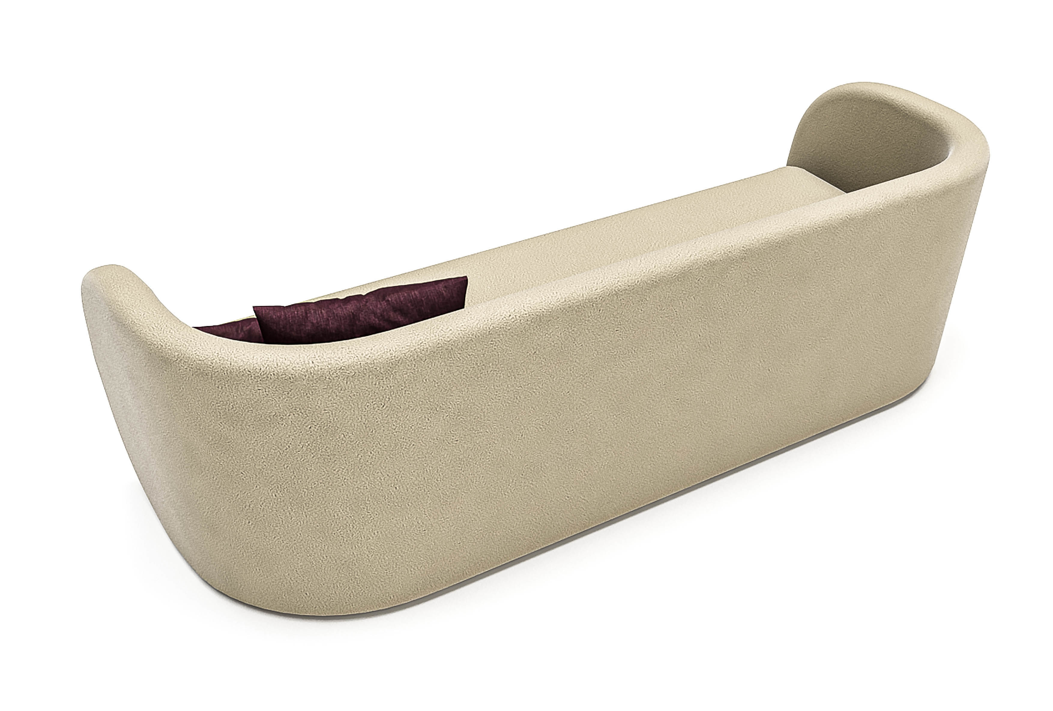 Pure Sofa Low-poly 3D model_4