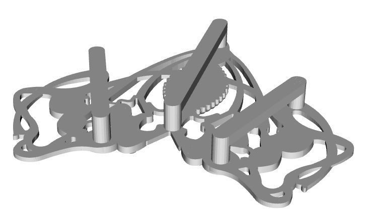 Padme Amidala Mustafar Belt Brooch Set - Cosplay Prop Star Wars 3D print model_5