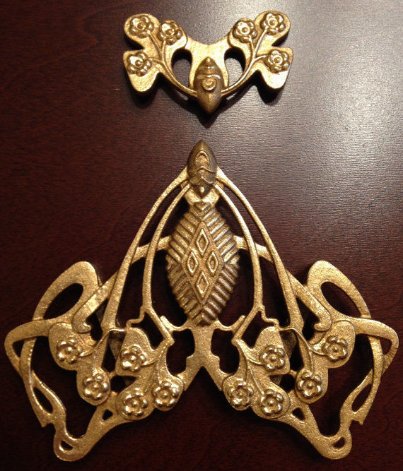 Padme Amidala Mustafar Belt Brooch Set - Cosplay Prop Star Wars 3D print model_3