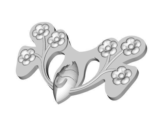 Padme Amidala Mustafar Belt Brooch Set - Cosplay Prop Star Wars 3D print model_6