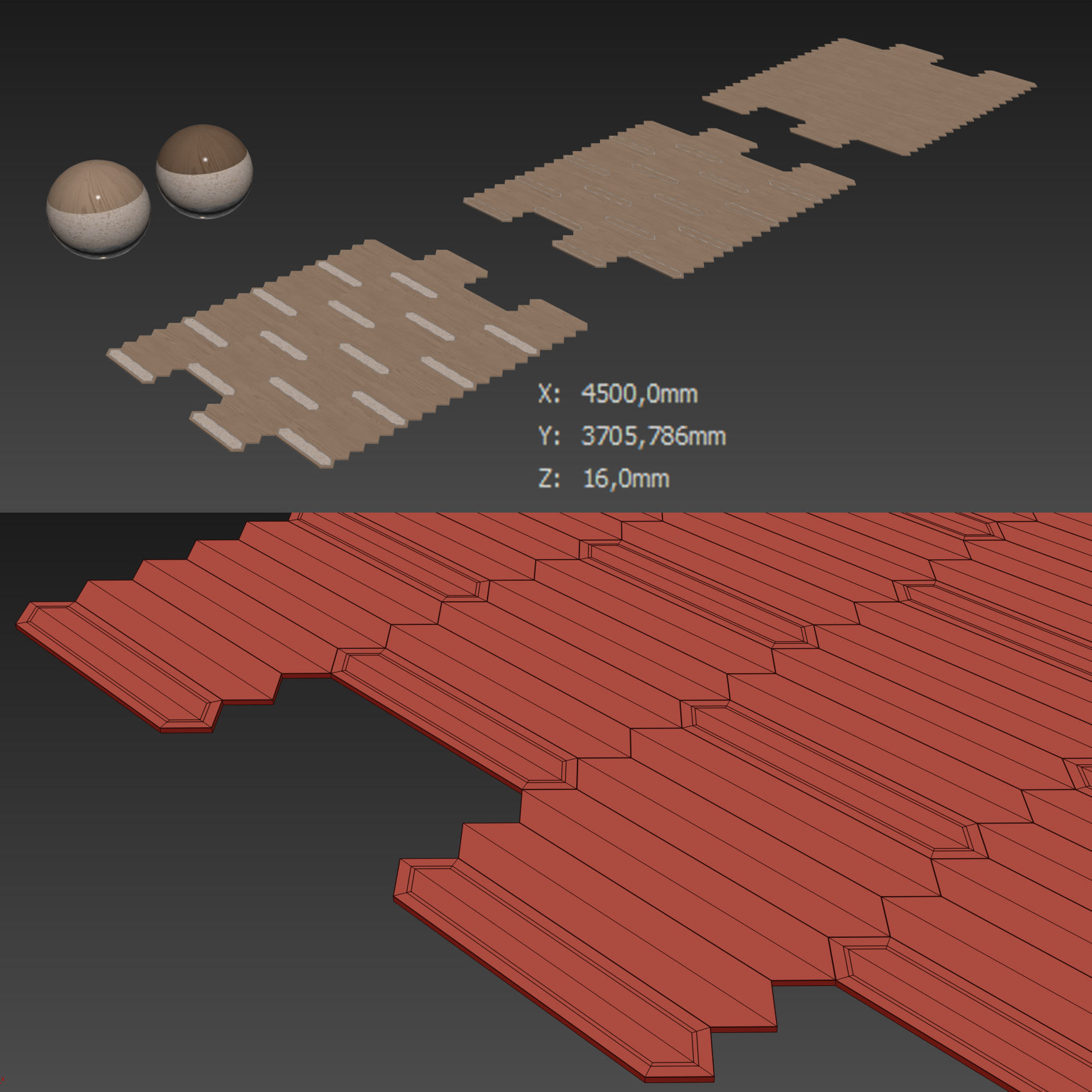 Matita modular geometric wood floor By Foglie D Oro Texture_6