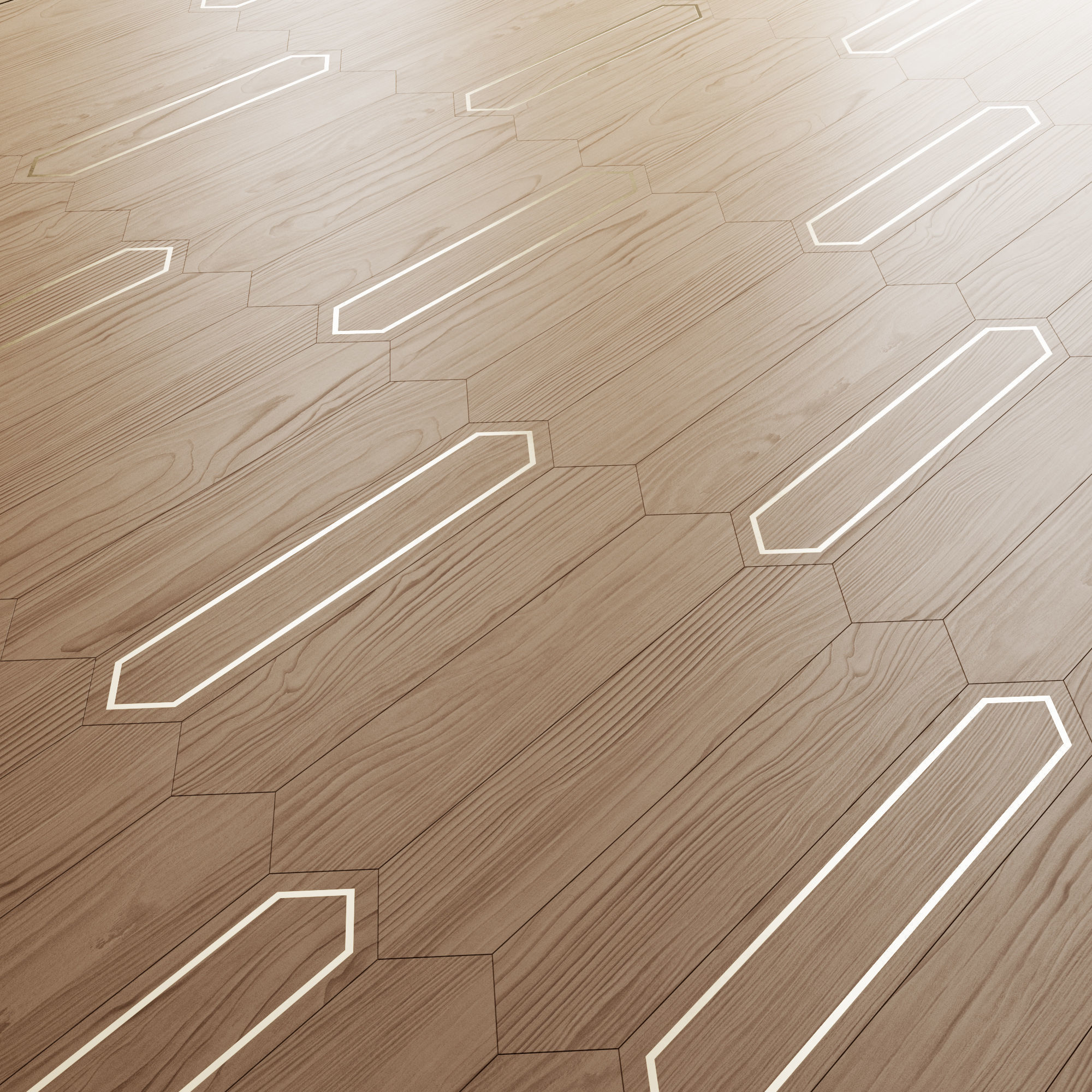 Matita modular geometric wood floor By Foglie D Oro Texture_2