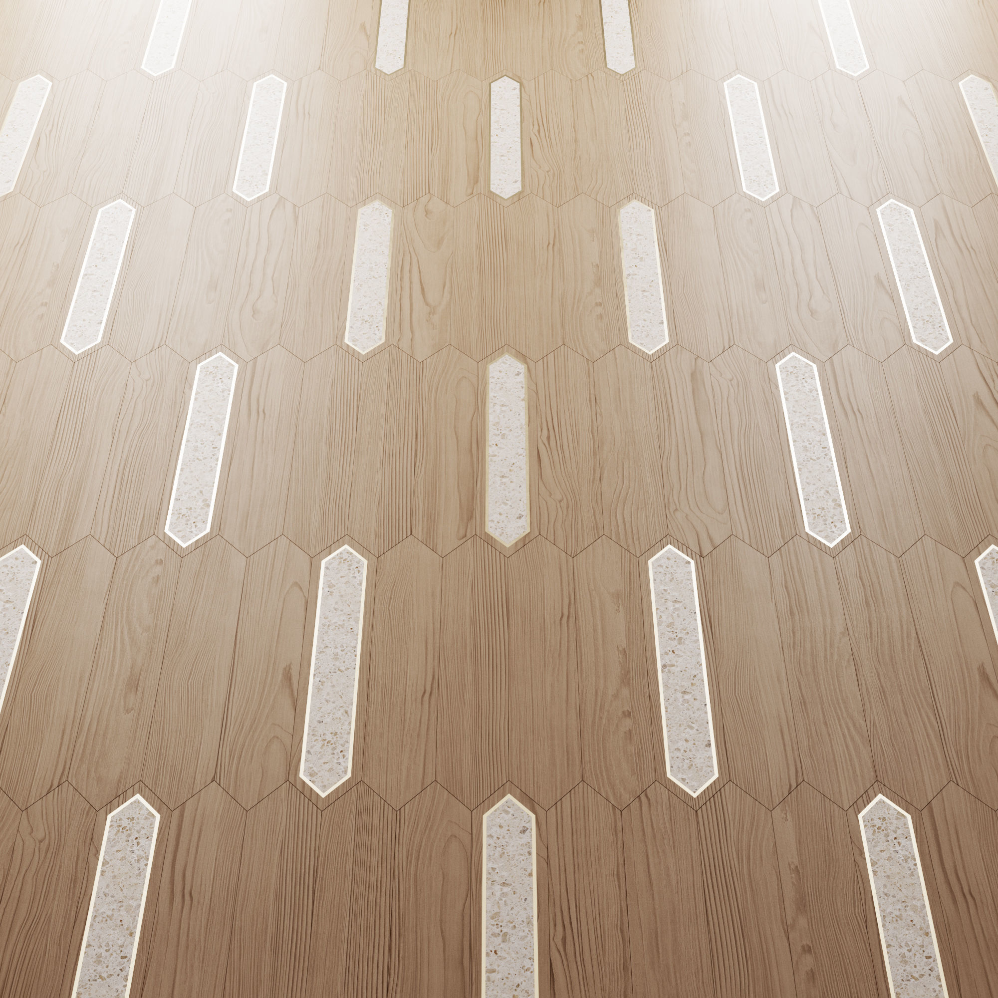 Matita modular geometric wood floor By Foglie D Oro Texture_4