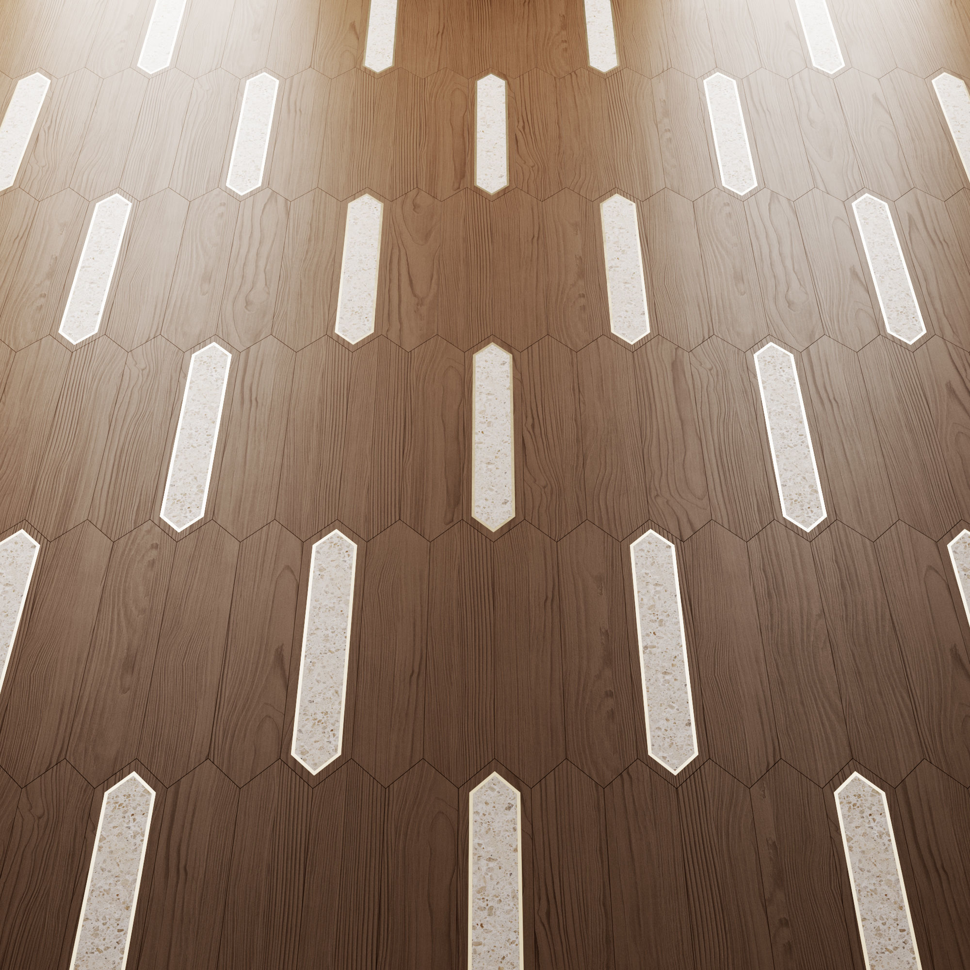 Matita modular geometric wood floor By Foglie D Oro Texture_5