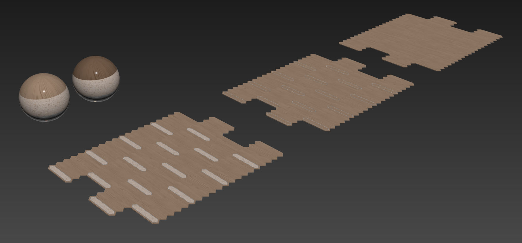 Matita modular geometric wood floor By Foglie D Oro Texture_7