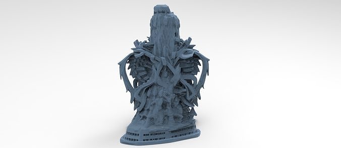 Leviathan dragon crystal Wraith stone 3D model