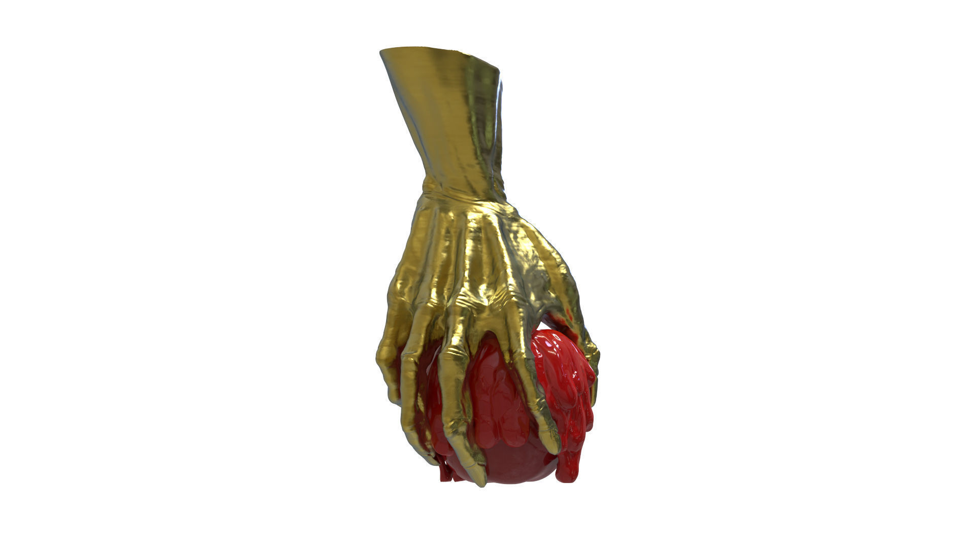 Evil Queen Hand Holding Poison Apple 3D print model_2