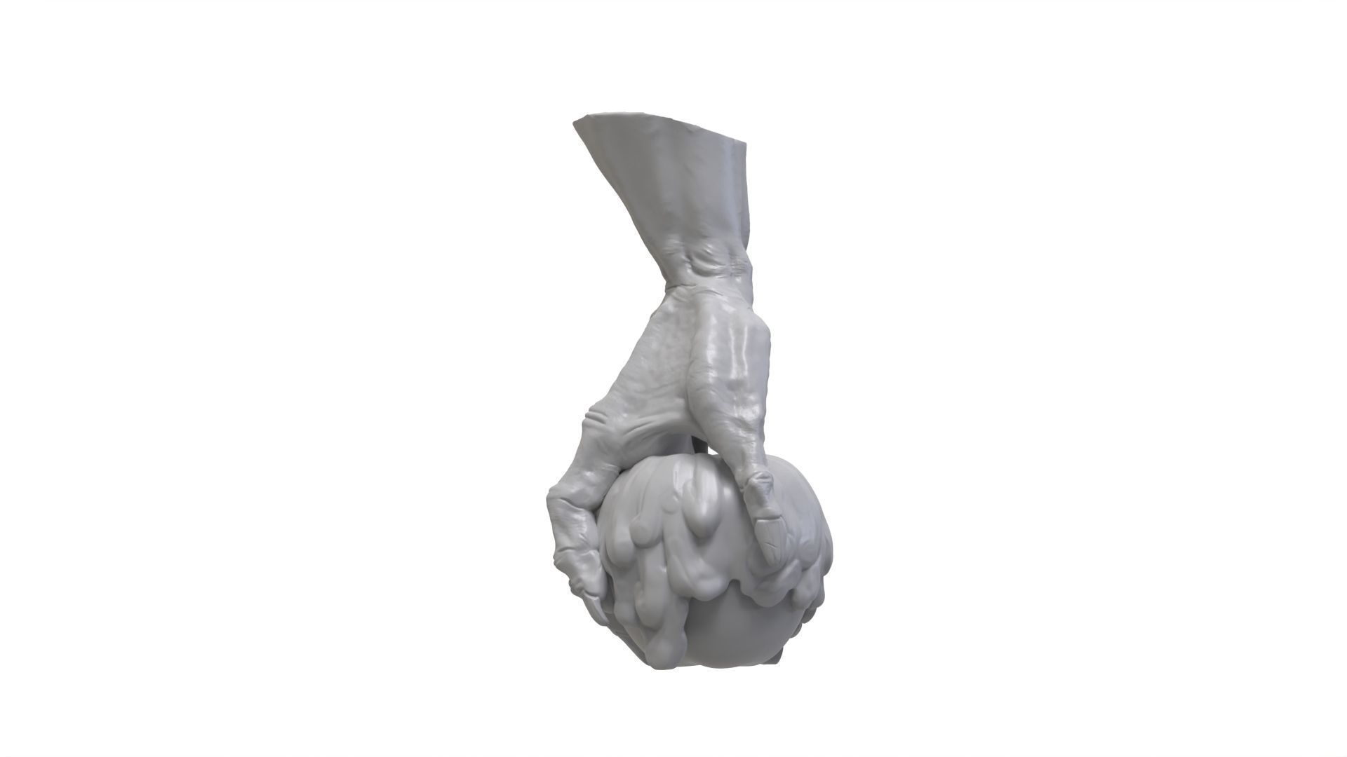 Evil Queen Hand Holding Poison Apple 3D print model_7