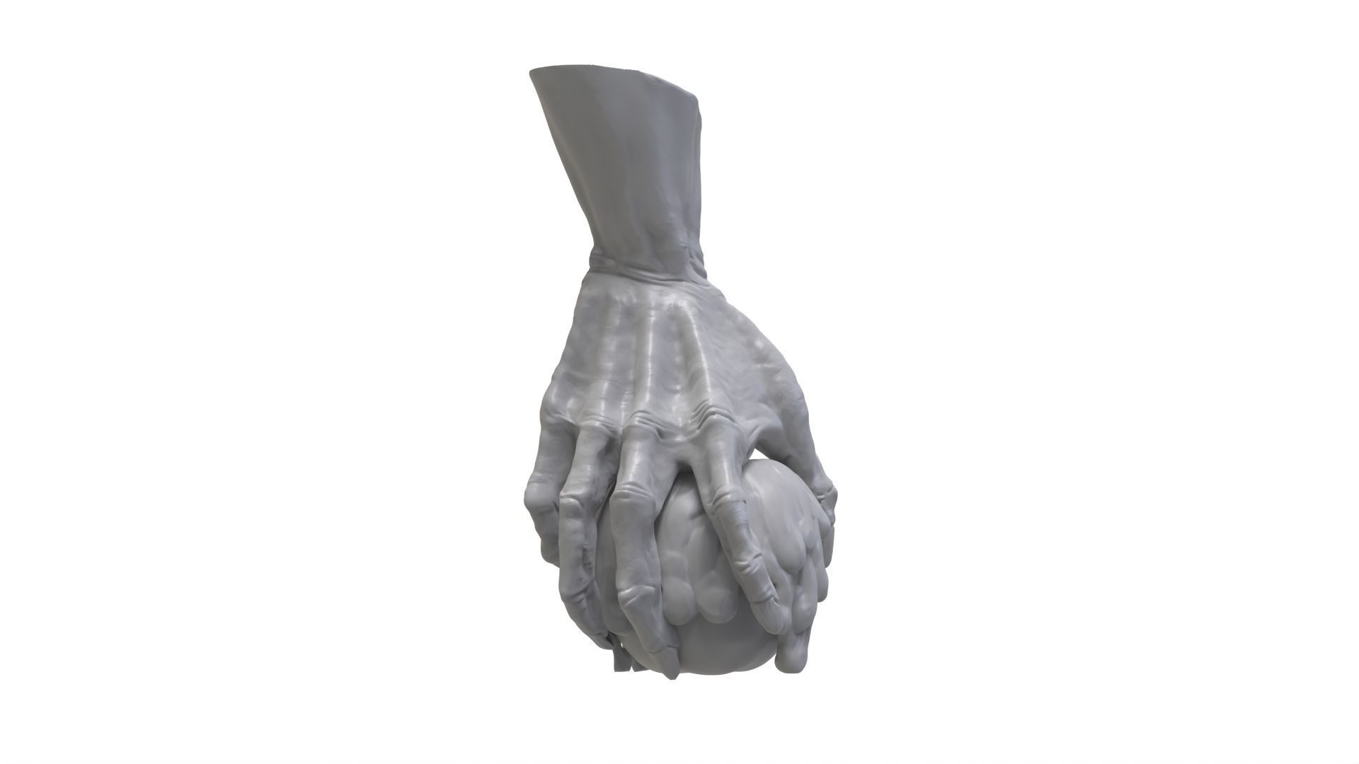 Evil Queen Hand Holding Poison Apple 3D print model_1