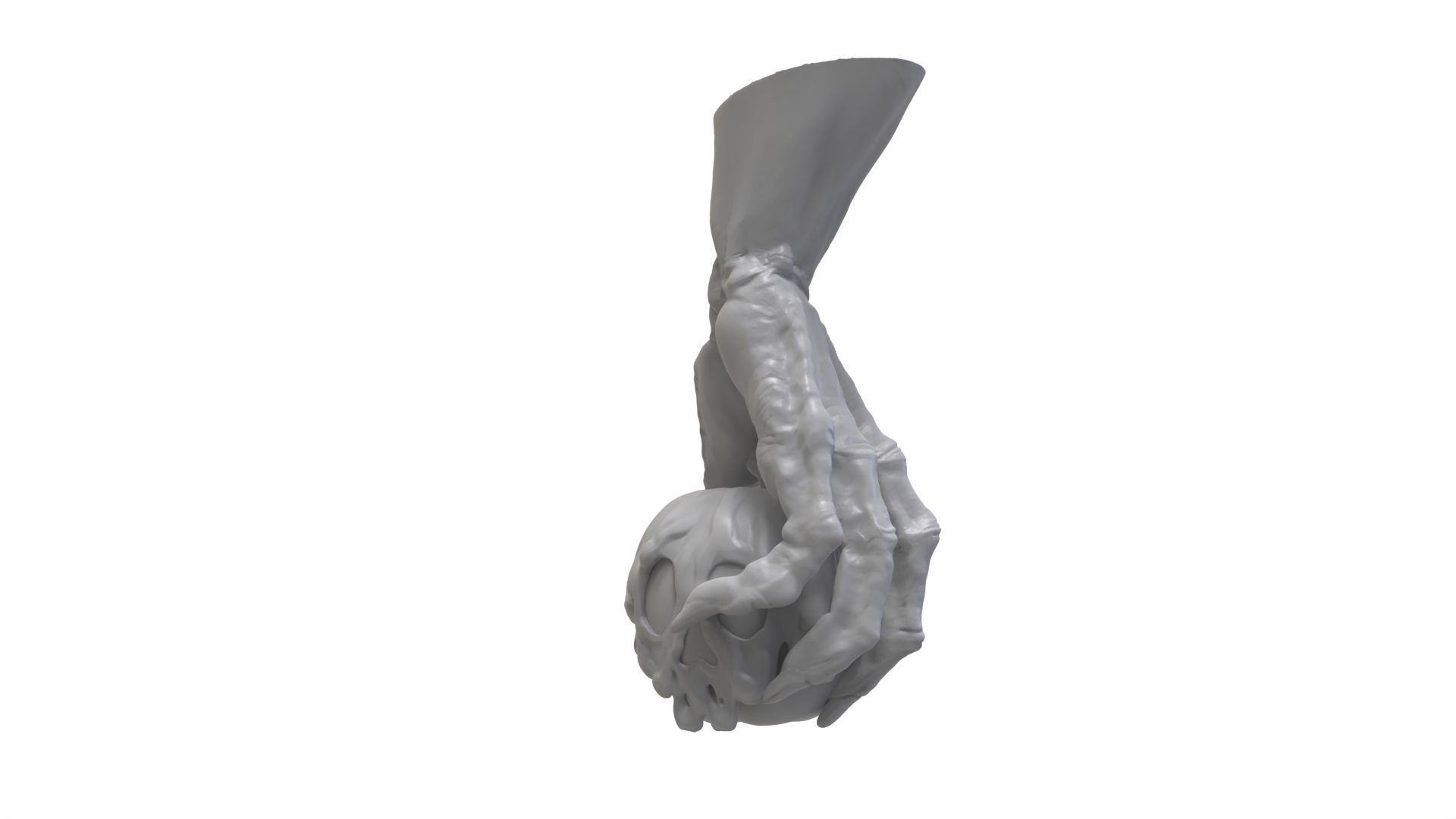 Evil Queen Hand Holding Poison Apple 3D print model_3