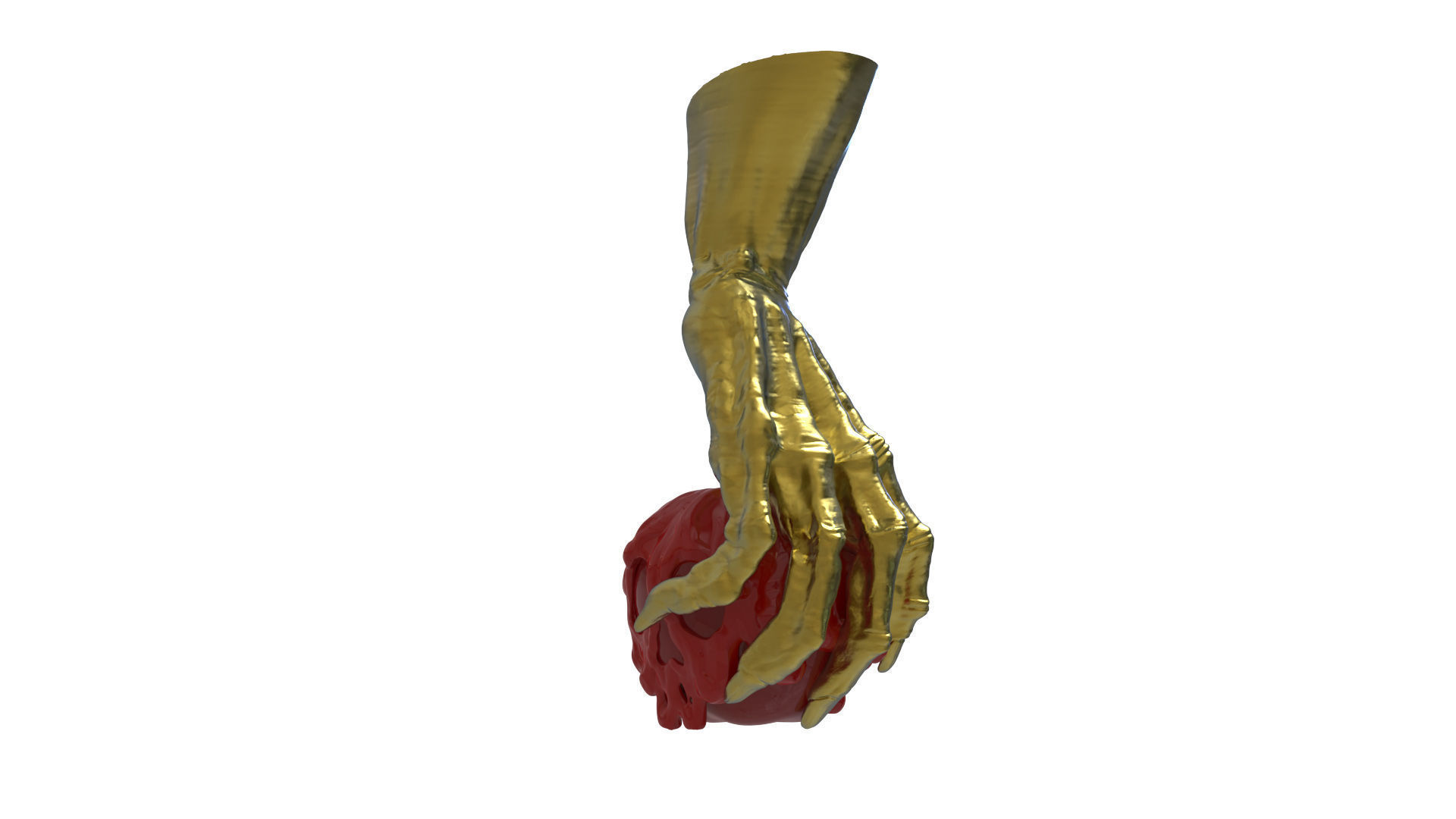 Evil Queen Hand Holding Poison Apple 3D print model_5