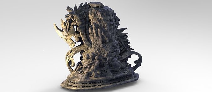 Leviathan cemetery gargoyle   3D model