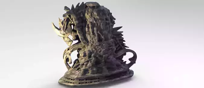 Leviathan cemetery gargoyle  