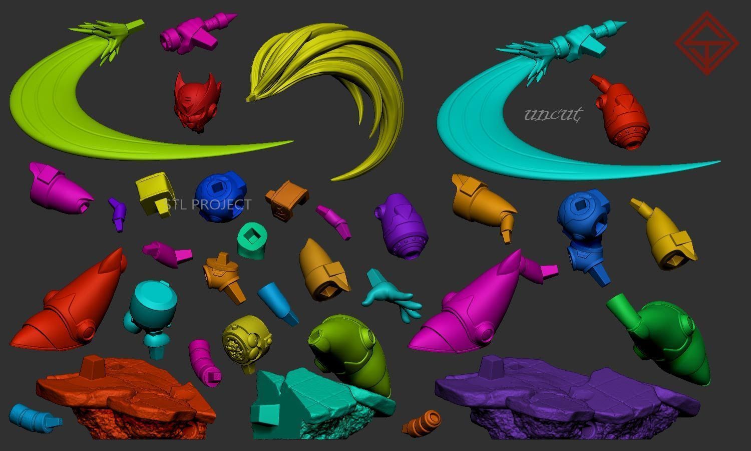 Zero X 3D print model_4