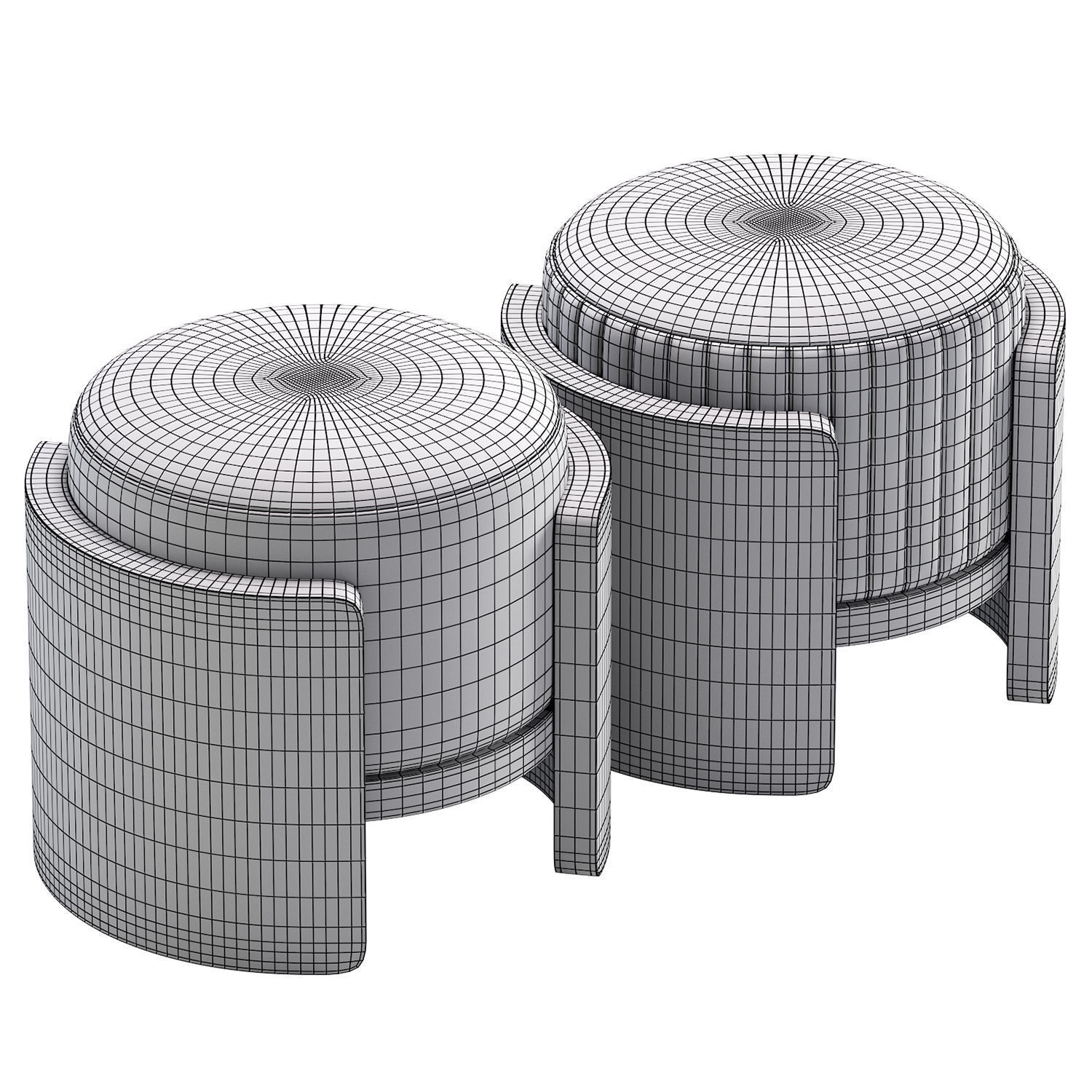 Pouf EIDA By Manner Matter 3D model_6