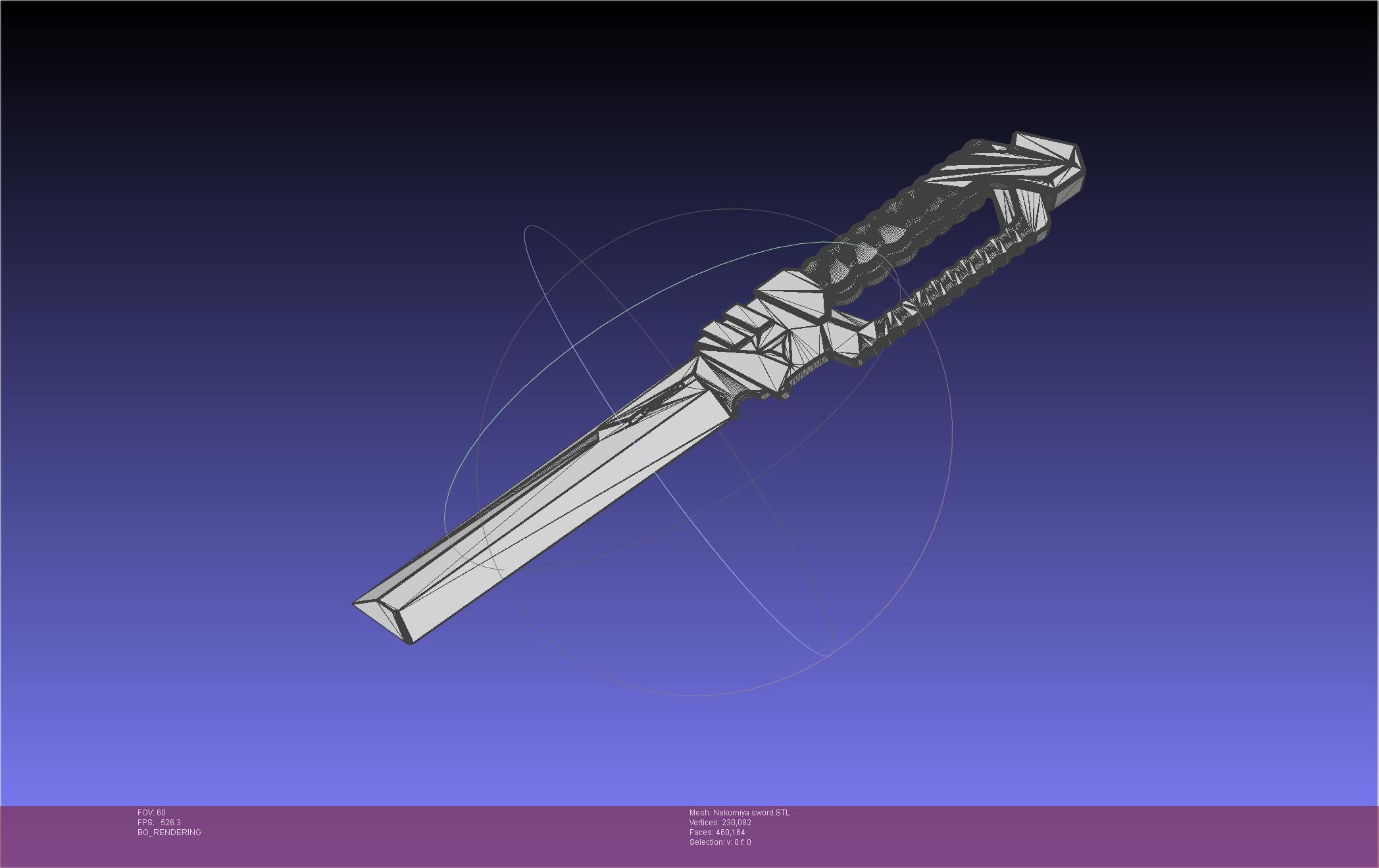 Zenless Zone Zero Nekomiya Mana Sword 3D print model_36