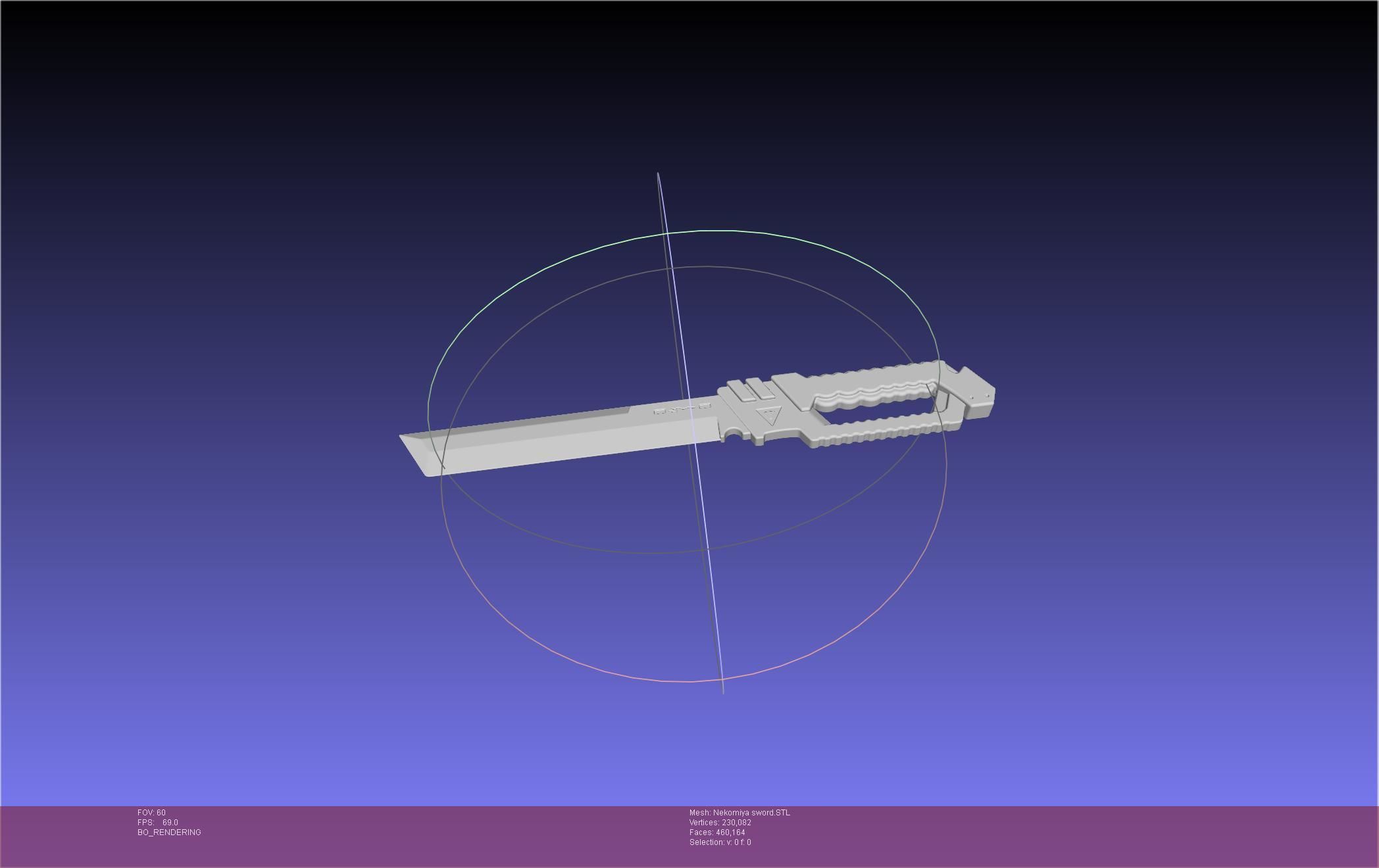 Zenless Zone Zero Nekomiya Mana Sword 3D print model_16